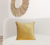Homezia Super Soft Yellow Solid Color Decorative Accent Pillow