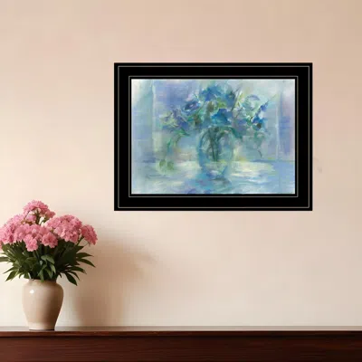 Homezia Susies Blue 3 Black Framed Print Wall Art