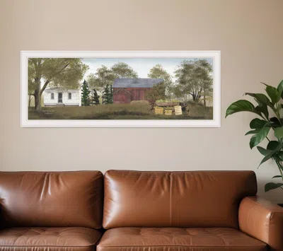 Homezia Sweet Corn For Sale 2 White Framed Print Wall Art In Green
