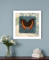 Homezia Swirl Butterfly Ii White Framed Print Wall Art