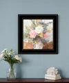 Homezia Table Bouquet 2 Black Framed Print Wall Art