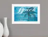 Homezia Take Me There Beach White Framed Print Wall Art