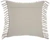 Homezia Tassel Detailed Gray Throw Pillow