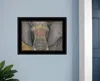 Homezia Tattooed Elephant 2 Black Framed Print Wall Art