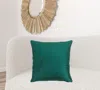 Homezia Teal Smooth Weaved Modern Throw Pillow