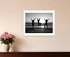 Homezia Teamwork 6 White Framed Print Wall Art