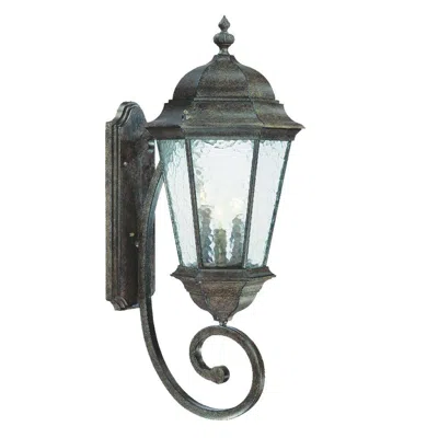 Homezia Telfair 3-light Black Coral Wall Light In Gray