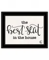 Homezia The Best Seat In The House 2 Black Framed Print Bathroom Wall Art