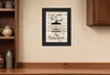 Homezia The Daily Grind 2 Black Framed Print Kitchen Wall Art