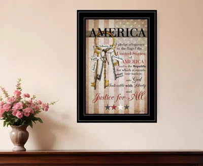 Homezia The Keys To Freedom 1 Black Framed Print Wall Art