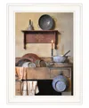 Homezia The Kitchen Sink 2 White Framed Print Kitchen Wall Art