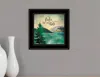 Homezia The Lake Is Calling 2 Black Framed Print Wall Art