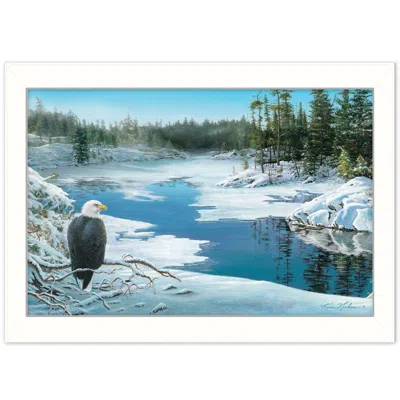 Homezia The Lookout 2 White Framed Print Wall Art