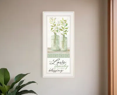 Homezia The Love Of A Family White Framed Print Wall Art