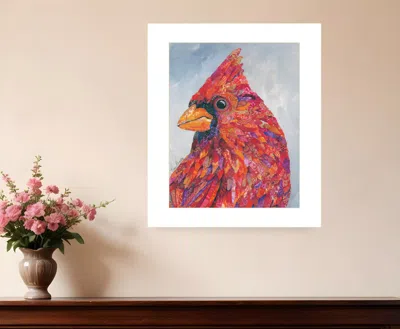 Homezia The Messenger 2 White Framed Print Wall Art In Multi