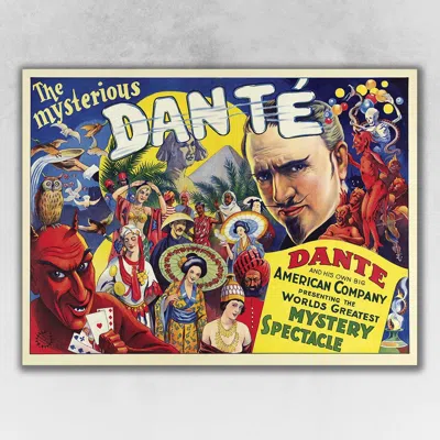 Homezia The Mysterious Dante Vintage Magic Unframed Print Wall Art