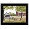 Homezia The Old Spring House 2 Black Framed Print Wall Art