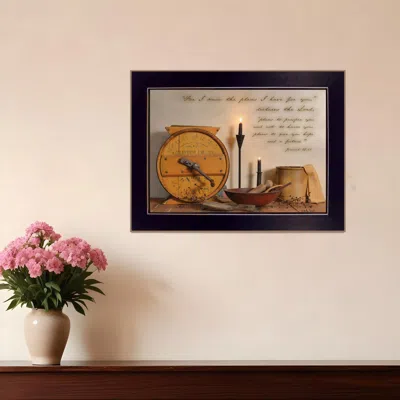 Homezia The Plans I Have For You 1 Black Framed Print Wall Art