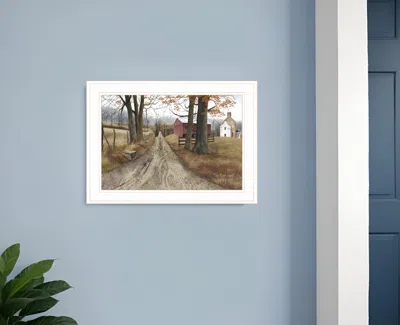 Homezia The Road Home 1 White Framed Print Wall Art In Multi