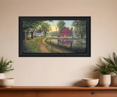 Homezia The Road Home 11 Black Framed Print Wall Art