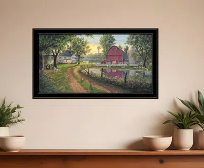 Homezia The Road Home 12 Black Framed Print Wall Art