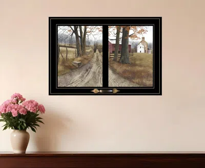 Homezia The Road Home 7 Black Framed Print Wall Art