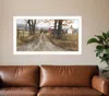 Homezia The Road Home 8 White Framed Print Wall Art