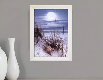 Homezia The Seashore White Framed Print Wall Art