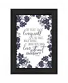 Homezia The Secret To Living Well 2 Black Framed Print Wall Art