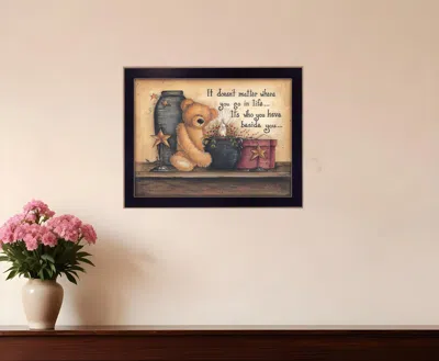 Homezia The Simple Truth 2 Black Framed Print Wall Art In Brown
