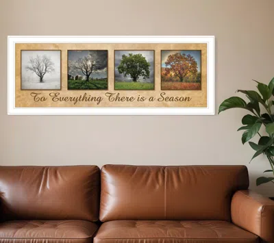 Homezia There Is A Season 1 White Framed Print Wall Art