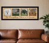 Homezia There Is A Season Big Trees Black Framed Print Wall Art
