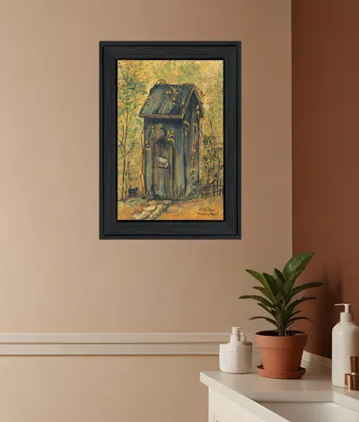 Homezia Thinking Room 2 Black Framed Print Wall Art In Multi
