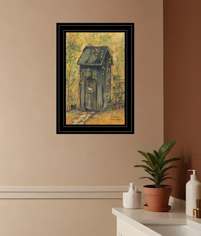 Homezia Thinking Room 3 Black Framed Print Wall Art In Multi