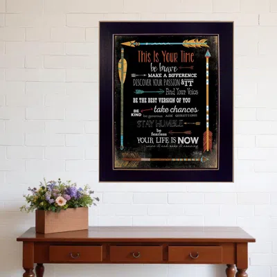 Homezia This Is Your Time 3 Black Framed Print Wall Art