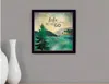 Homezia This Lake Is Calling Black Framed Print Wall Art