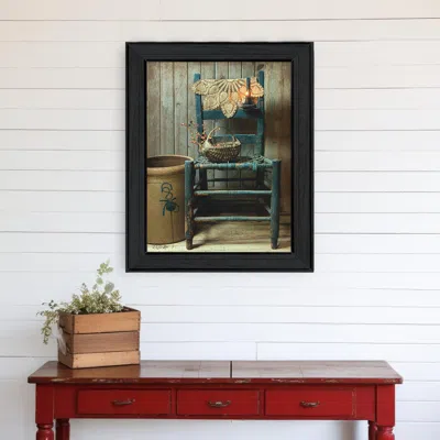 Homezia This Old Chair Black Framed Print Wall Art