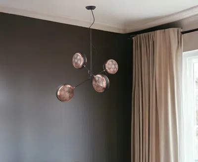 Homezia Tholos 4-light Matte Black Pendant
