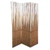 Homezia Three Panel Natural Willow Room Divider Screen