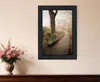 Homezia Through The Mist Black Framed Print Wall Art
