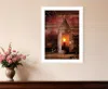 Homezia Tinners Lantern 1 White Framed Print Wall Art