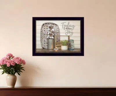 Homezia Today I Choose Joy 1 Black Framed Print Wall Art In Multi