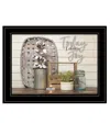 Homezia Today I Choose Joy 3 Black Framed Print Wall Art