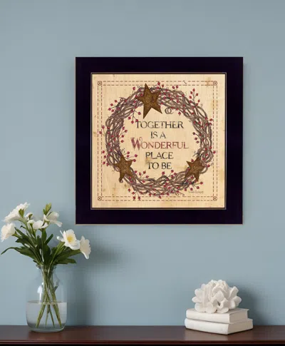 Homezia Together Is A Wonderful Place To Be Ready To Hang Framed Print Black Frame Black Framed Print Wall A