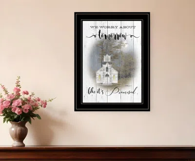 Homezia Tomorrow 2 Black Framed Print Wall Art