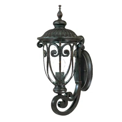 Homezia Traditional Dark Brown Wall Sconce In Purple
