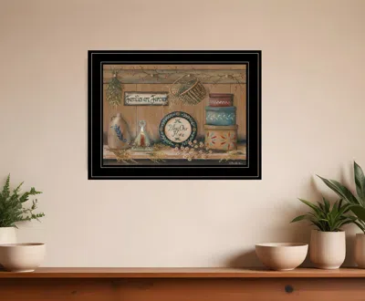 Homezia Treasures On The Shelf Ii 3 Black Framed Print Wall Art