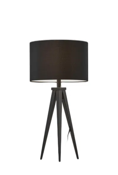 Homezia Treble Black Metal Table Lamp