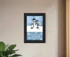 Homezia Trendy Snowman 2 Black Framed Print Wall Art