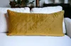 Homezia Tufted Diamond Yellow Ochre Transitional Lumbar Pillow